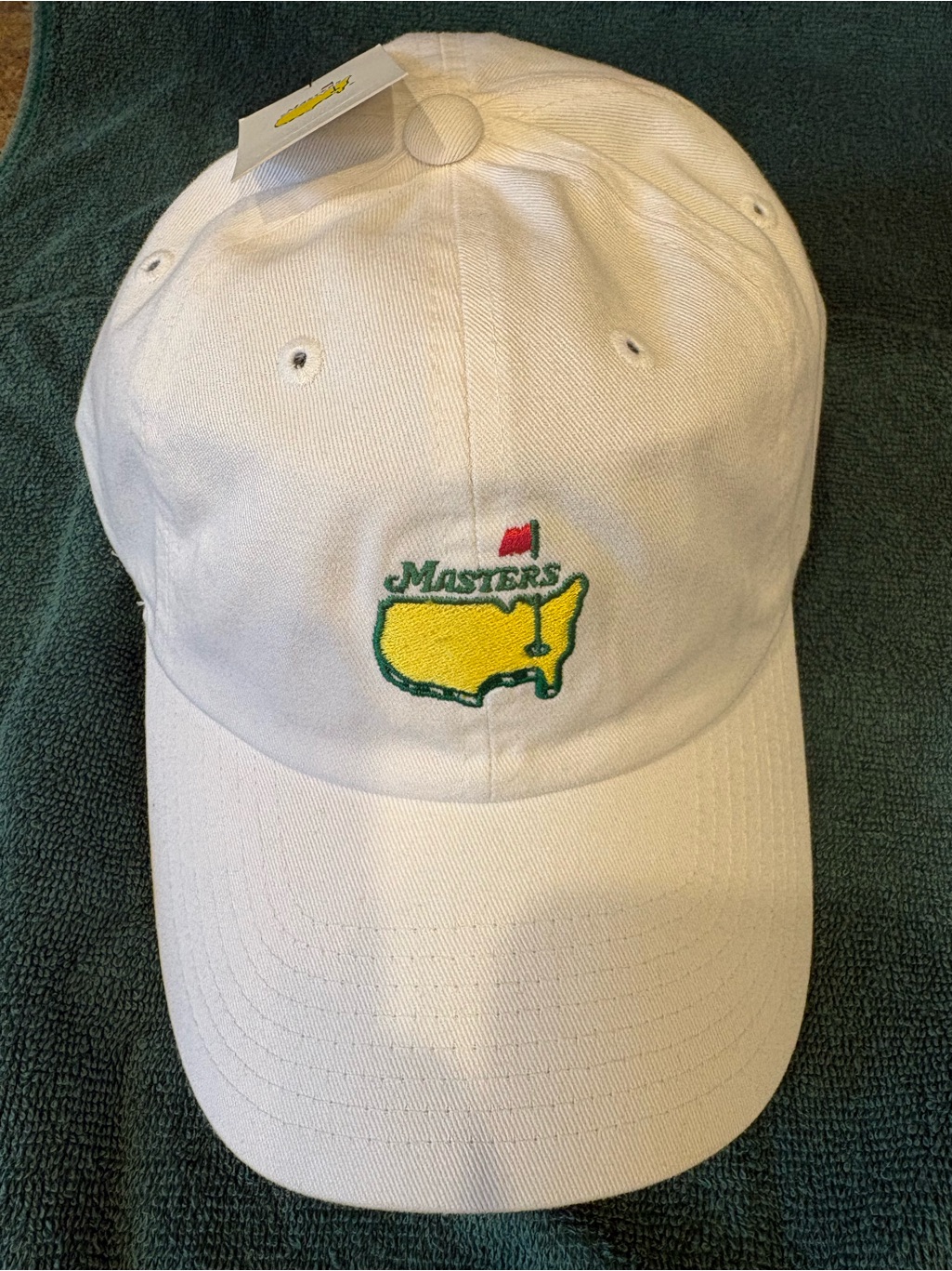 Nwt White Masters Logo Baseball Cap
